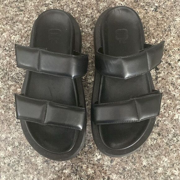 8 by YOOX LEATHER PLATFOM SANDALS size 6 - Picture 3 of 7